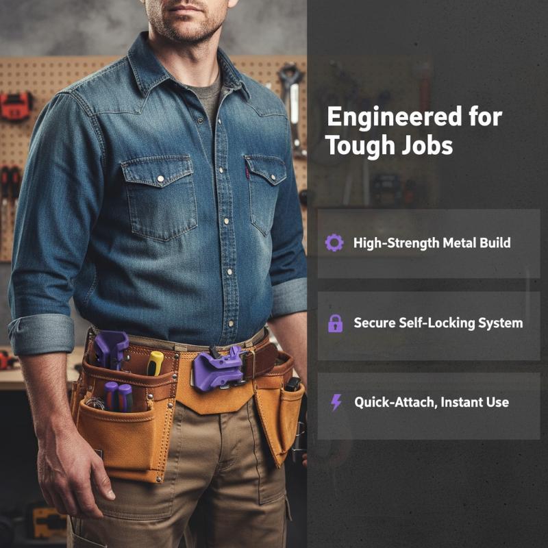 Power Tools Software - @*자체 잠금식 드릴 홀더 벨트 클립