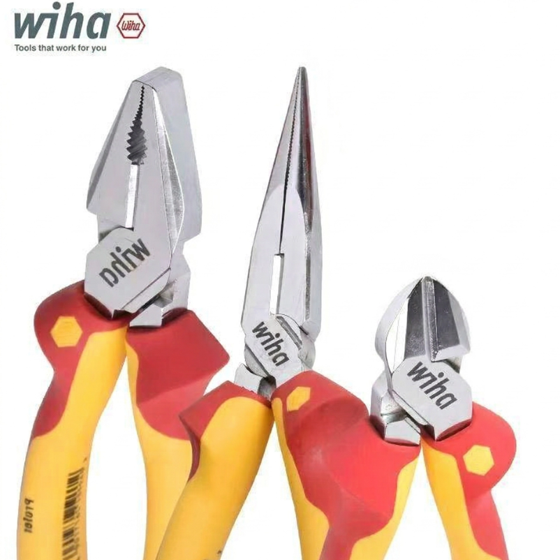 Power Tools Germany - Wiha 1000V VDE 절연 펜치26708, 38637바늘코/대각선
