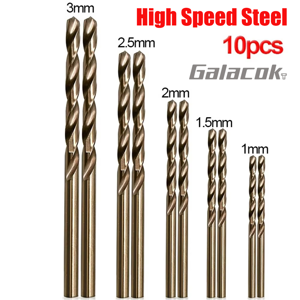 Power Tools Kobalt - 10Pcs 고속 ​ ​ 스틸 드릴