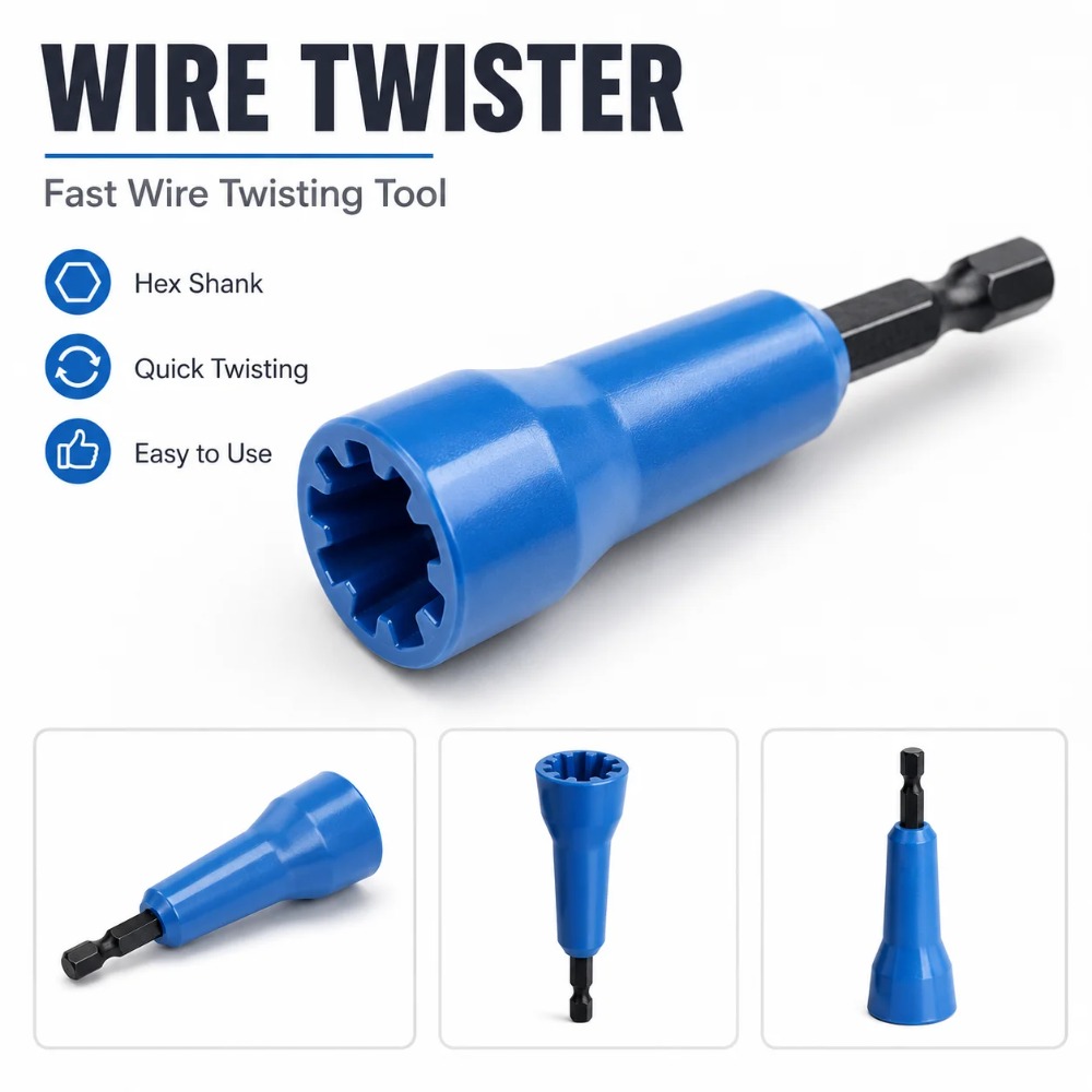 Power Tools Software - 와이어 트위스터 도구 1/4인치 육각 샹크