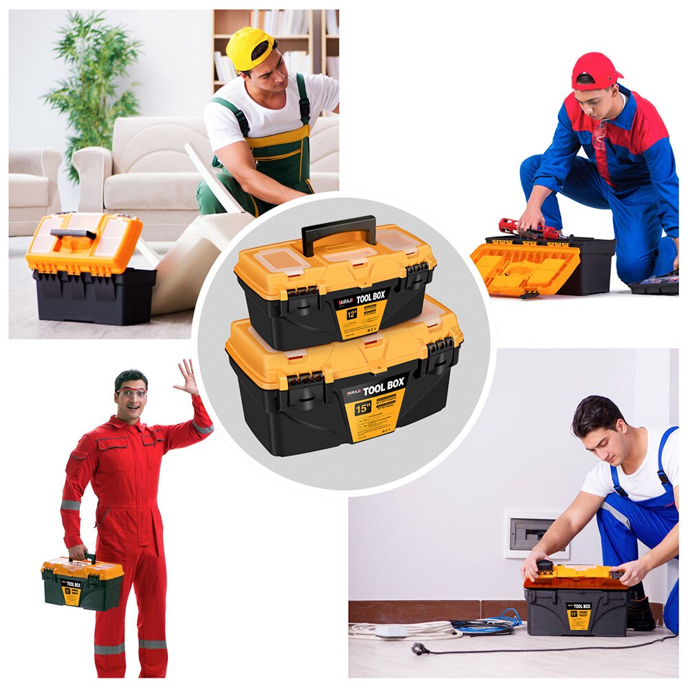 AIRAJ 15/12인치 공구함, 두꺼운 플라스틱 조합 - Power Tools Software 리뷰 및 가격