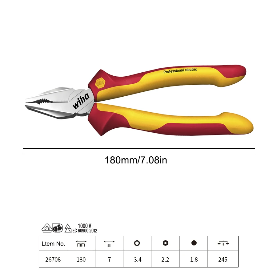 Wiha 1000V VDE 절연 펜치26708, 386 - Power Tools Germany 리뷰 및 가격