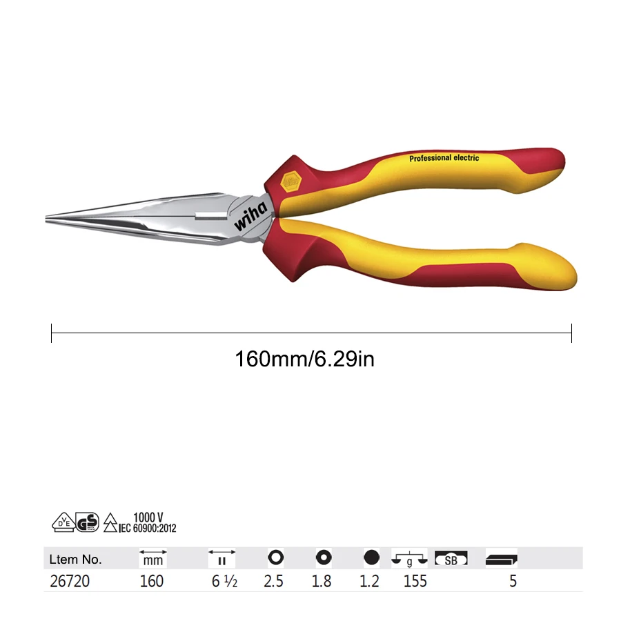 Wiha 1000V VDE 절연 펜치26708, 386 - Power Tools Germany 리뷰 및 가격