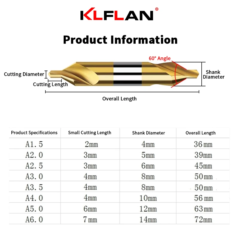 KLFLAN 티코팅 코발트 함유 복합 센터 드릴 60  - Power Tools Kobalt 리뷰 및 가격