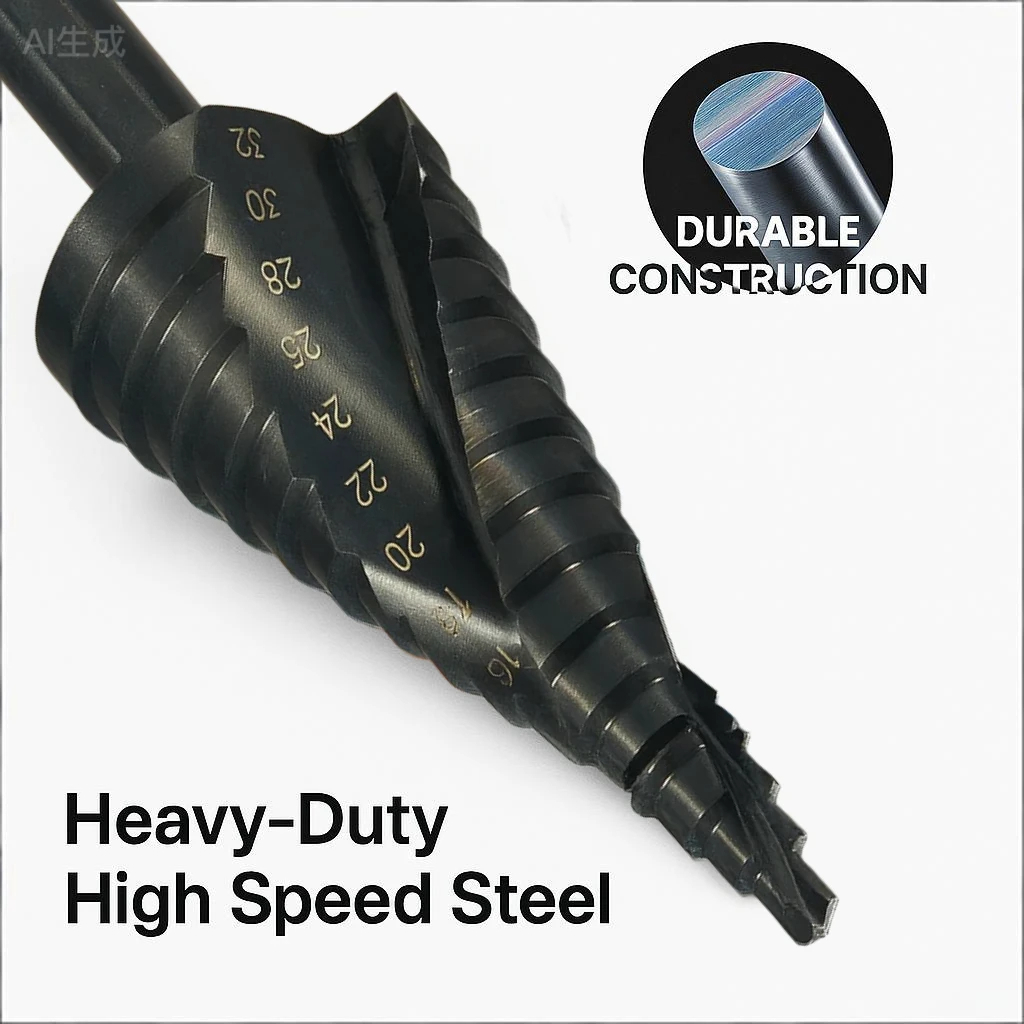 HSS 코발트 스텝 드릴 비트 4-32mm 나선형 콘  - Power Tools Kobalt 리뷰 및 가격