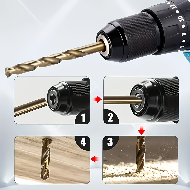 10개 5mm M35 코발트 드릴 비트 세트, 스테인리 - Power Tools Kobalt 리뷰 및 가격