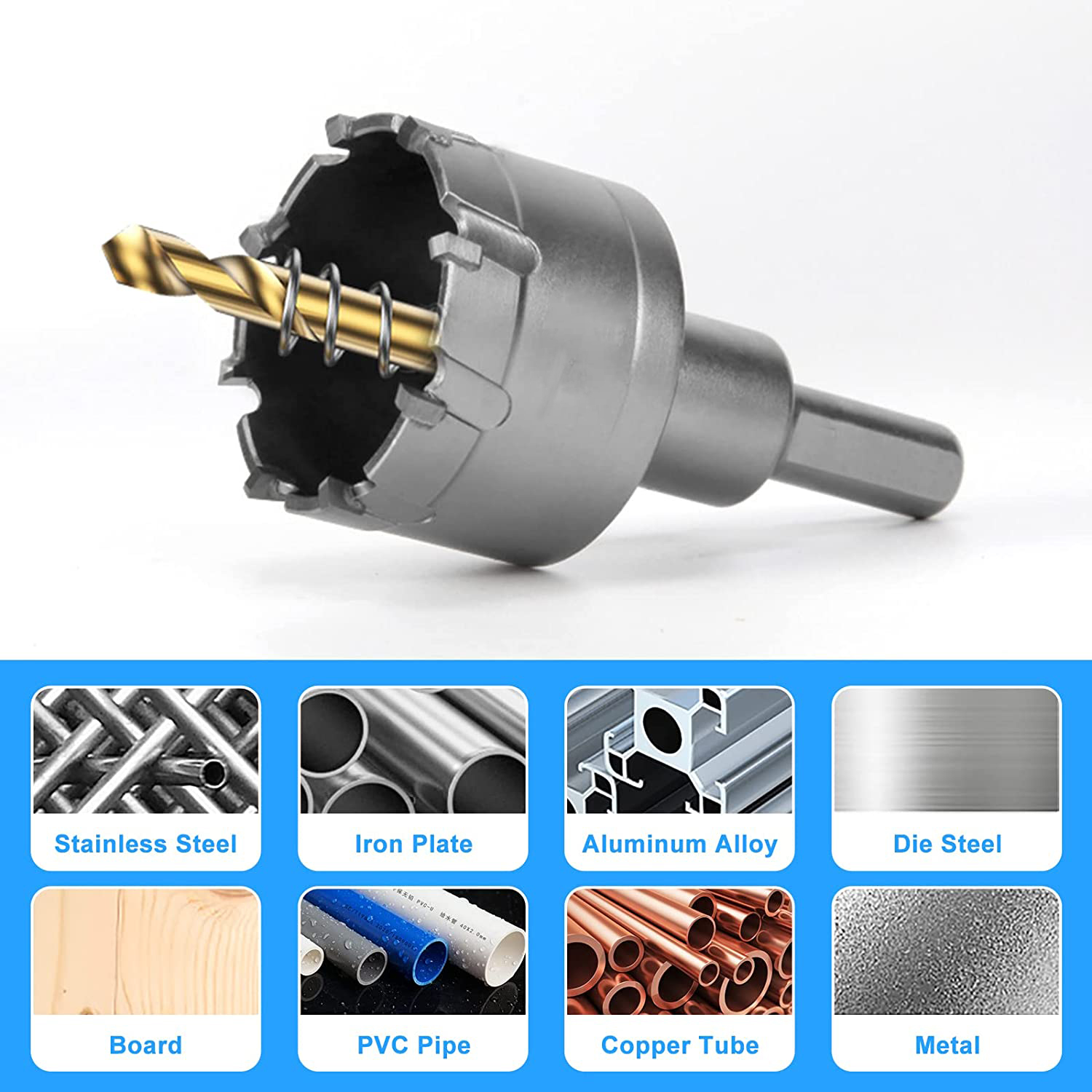 1개 5A 카바이드 팁 TCT 드릴 비트 홀쏘 12-1 - Power Tools Kobalt 리뷰 및 가격